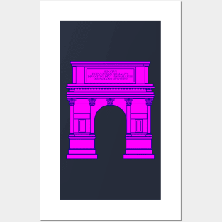 Arch of Titus (pink) Posters and Art